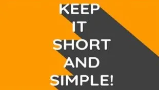 Keeping communication simple and short