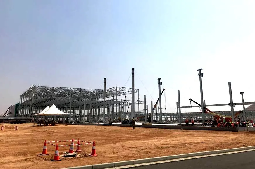 Kia Motors India steel structure works, Penukonda